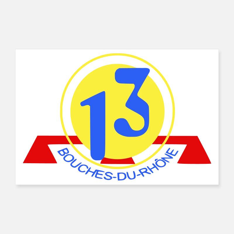Logo 13 Bouches-du-Rhône Poster 30 x 20 cm