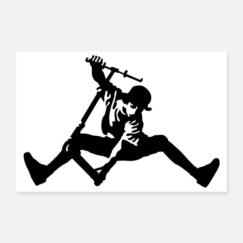 Trottinette Poster 30 x 20 cm
