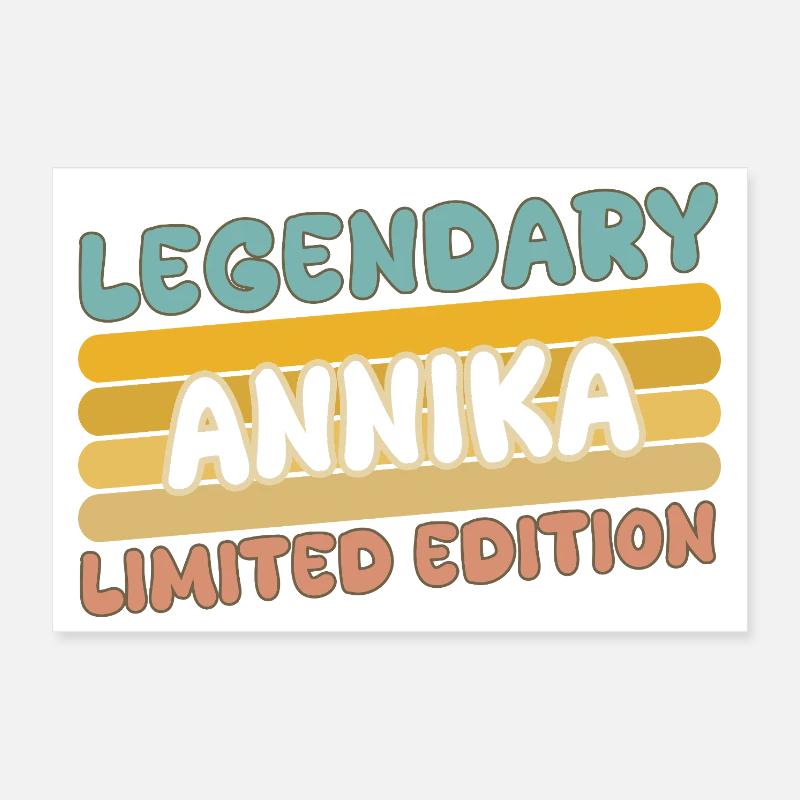 Annika comme nom Poster 30 x 20 cm