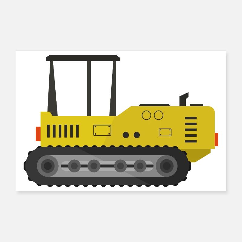 Crawler tractor Poster 12" x 8" (30x20 cm)