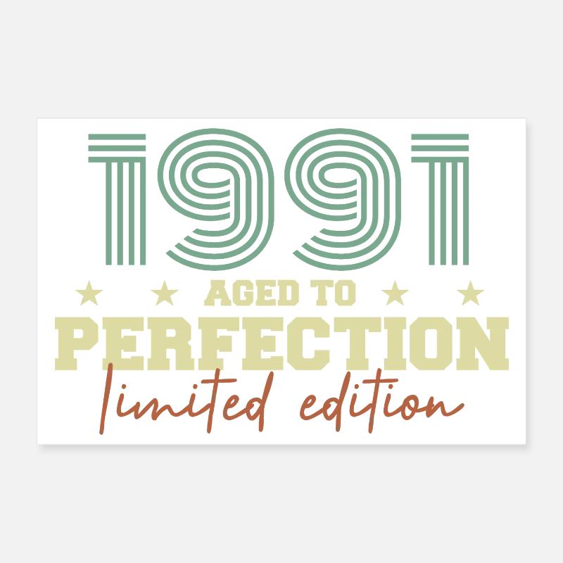 1991 Poster 12" x 8" (30x20 cm)