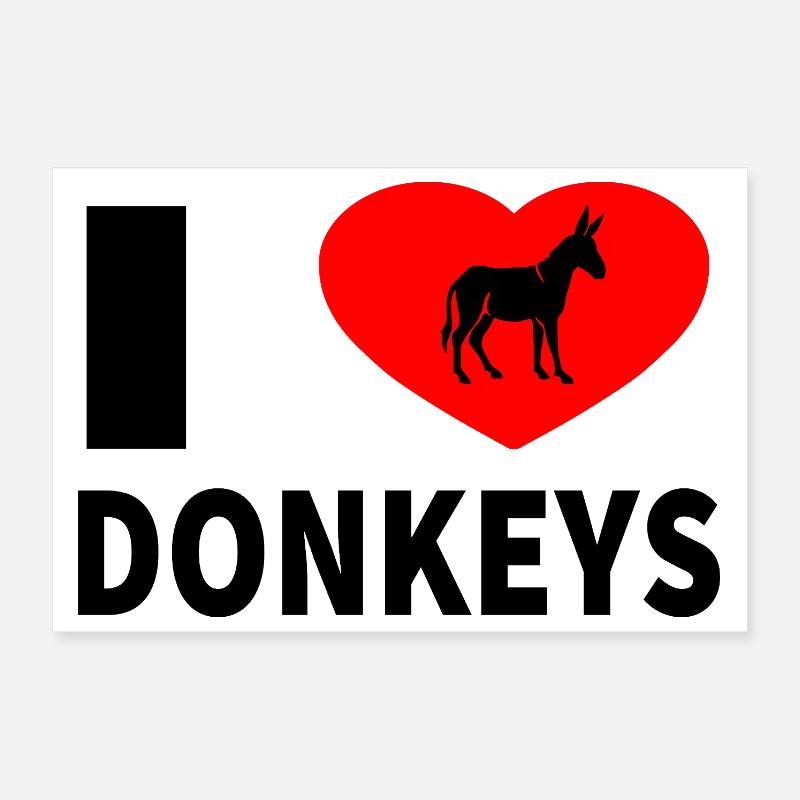 âne Poster 30 x 20 cm