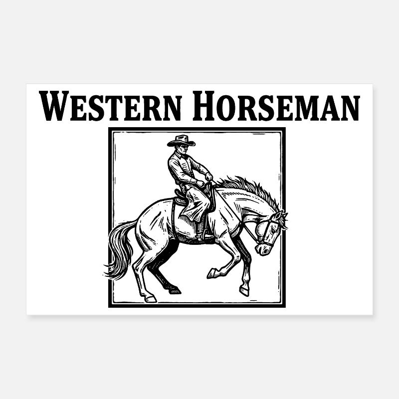 Der Einsame Reiter Poster 30x20 cm