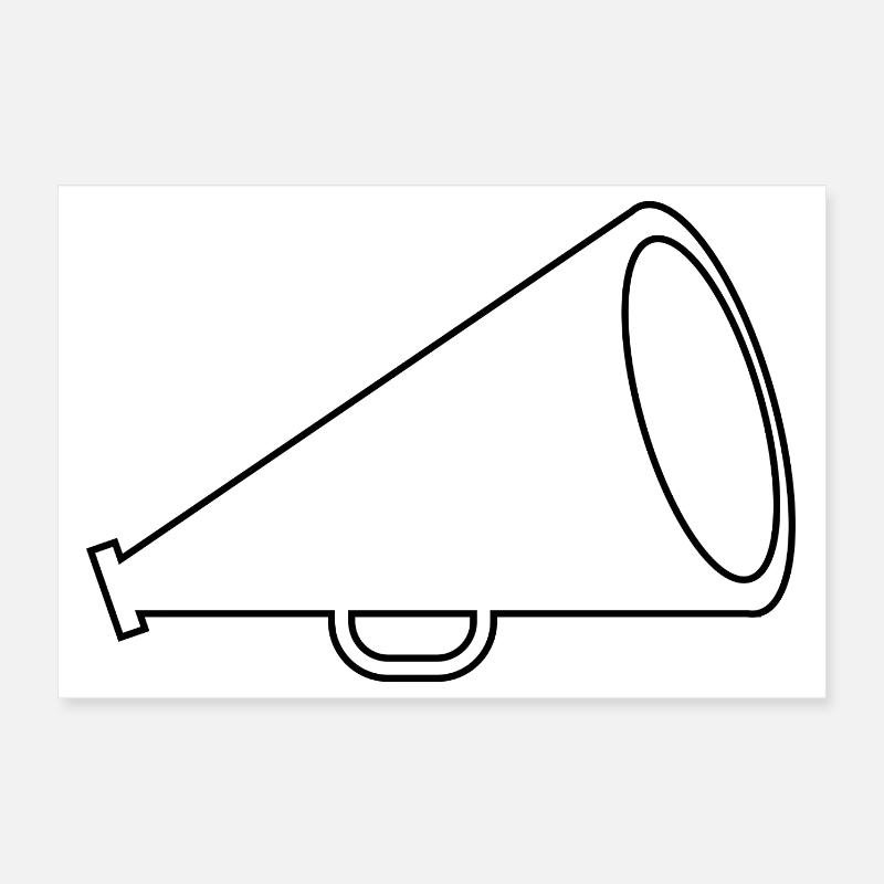 Mégaphone Poster 30 x 20 cm