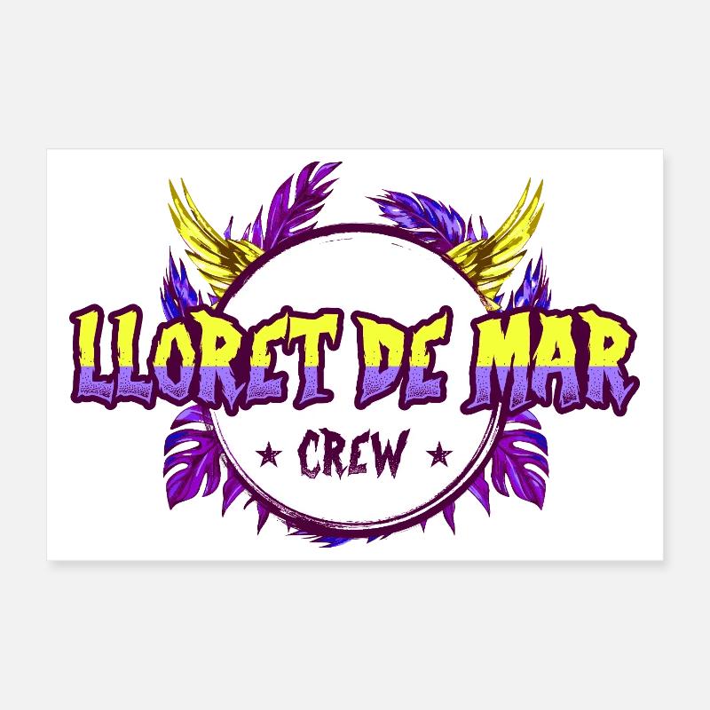 Lloret De Mar Crew Coloré Poster 30 x 20 cm
