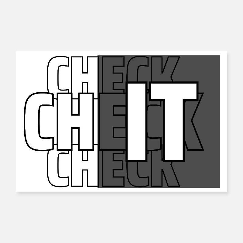 CHECK IT Poster 30x20 cm