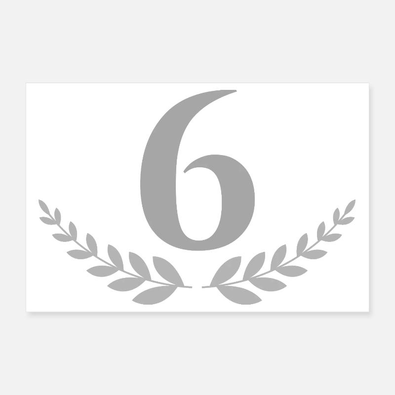 6 Poster 12" x 8" (30x20 cm)