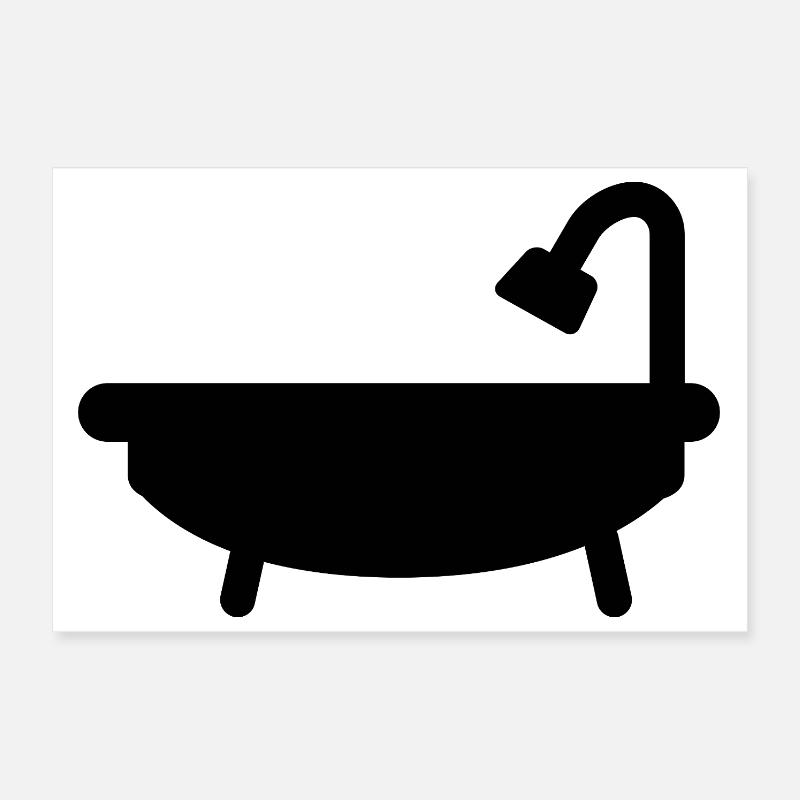 Baignoire Poster 30 x 20 cm