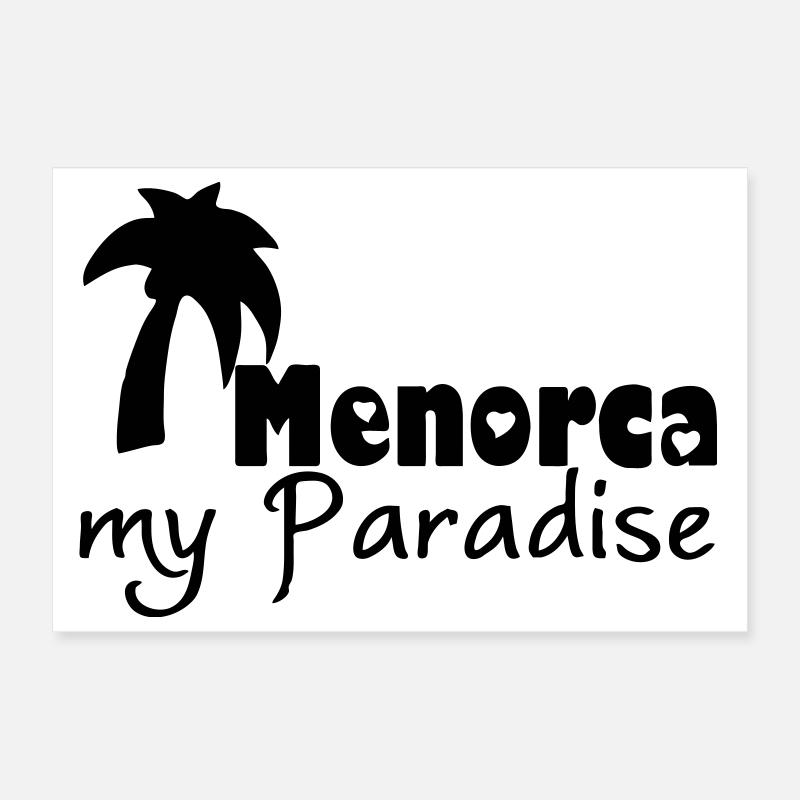 Menorca Paradise Poster 12" x 8" (30x20 cm)