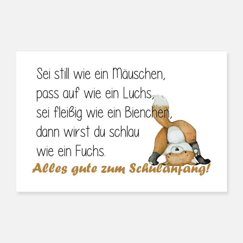 sei fleißig wie ein bienchen Poster 30x20 cm