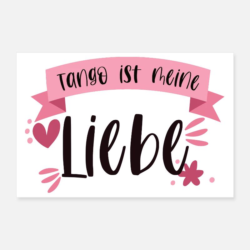 Tango Tänzerin Tanzen Tanzschule Geschenk Poster 30x20 cm
