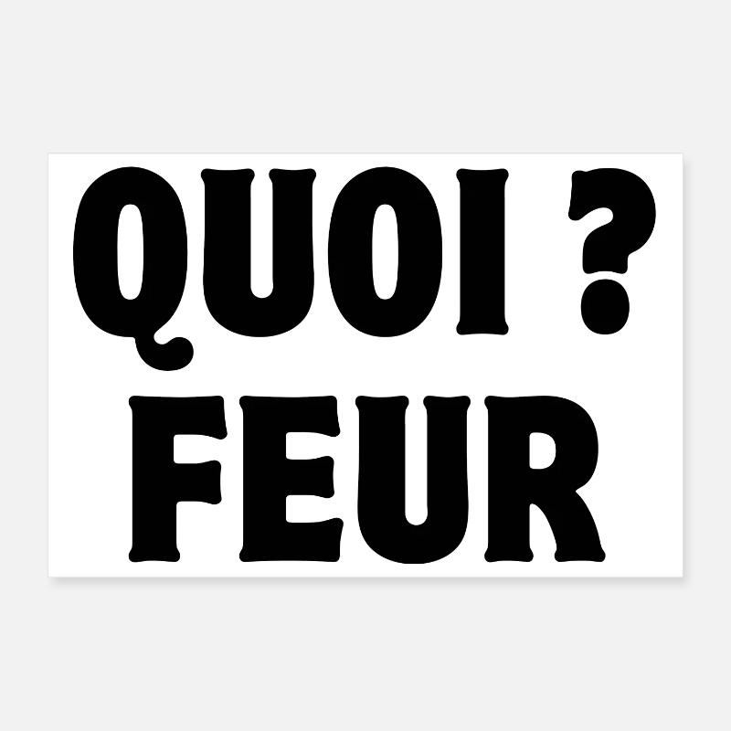 what, feur, expression Poster 12" x 8" (30x20 cm)