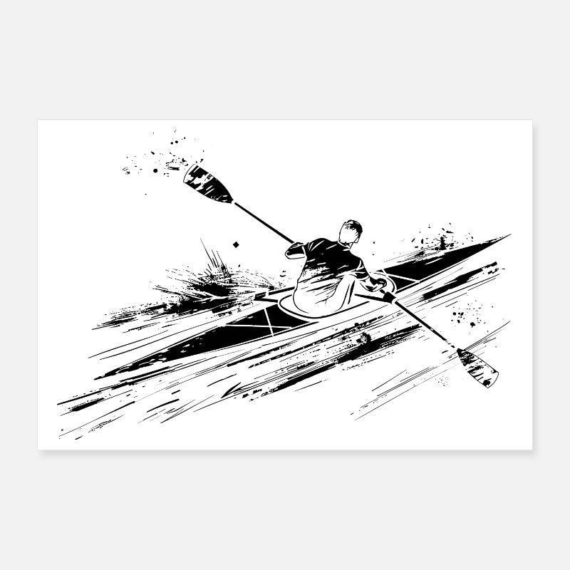 Rower Poster 12" x 8" (30x20 cm)