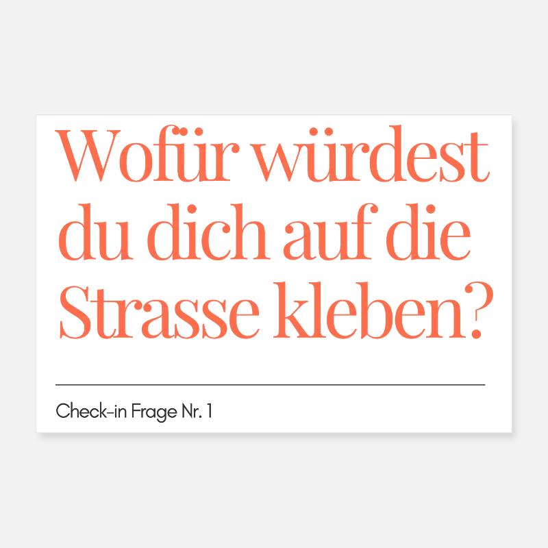 Question n° 1 - Poster 30 x 20 cm - blanc