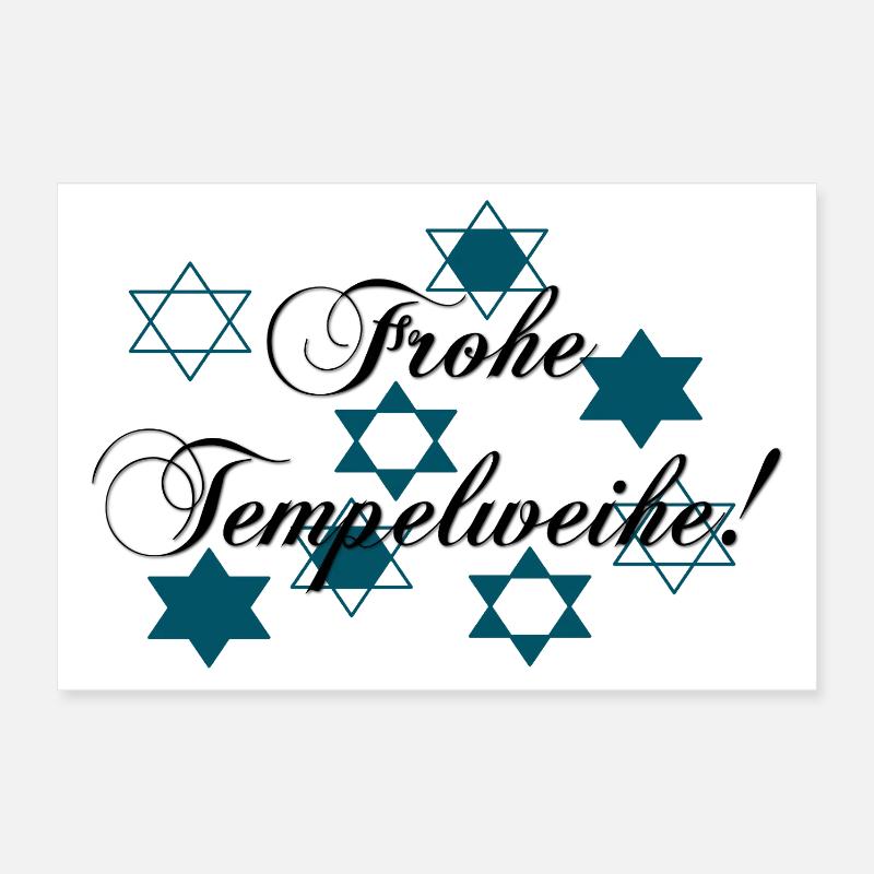 Frohe Tempelweihe Poster 30x20 cm