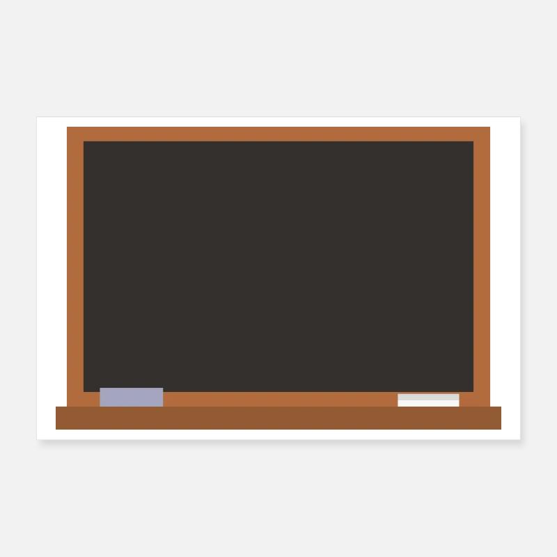 School blackboard Poster 12" x 8" (30x20 cm)