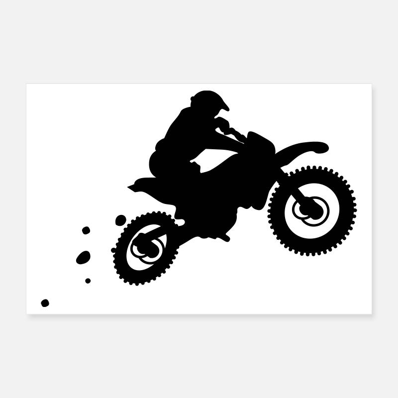 course de vélo de saleté Poster 30 x 20 cm