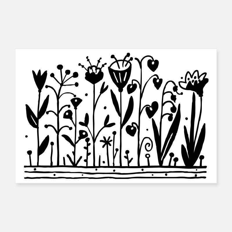 Garten Glück Poster 30x20 cm