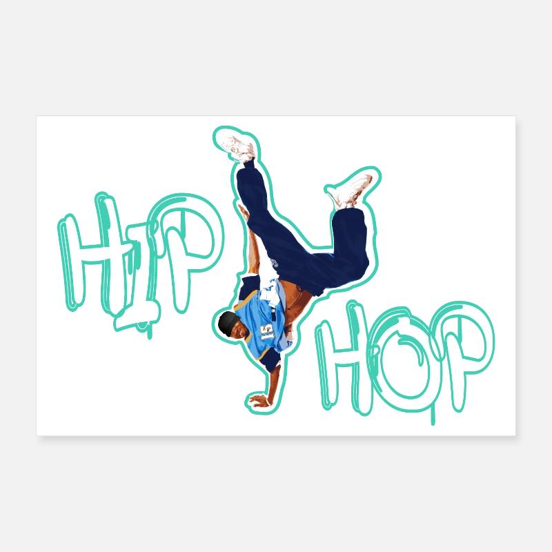 HIP HOP Poster 12" x 8" (30x20 cm)
