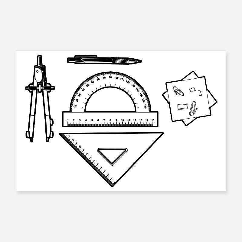 Graphique de dessinateur Poster 30 x 20 cm