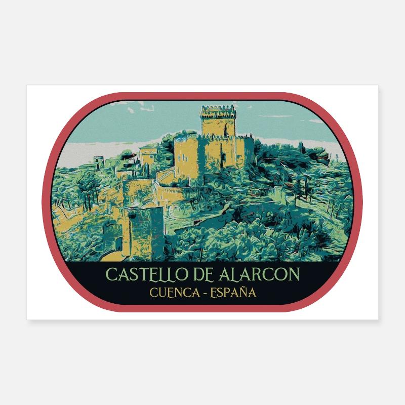 Schloss Alarcón: Spanisches Märchen Poster 30x20 cm