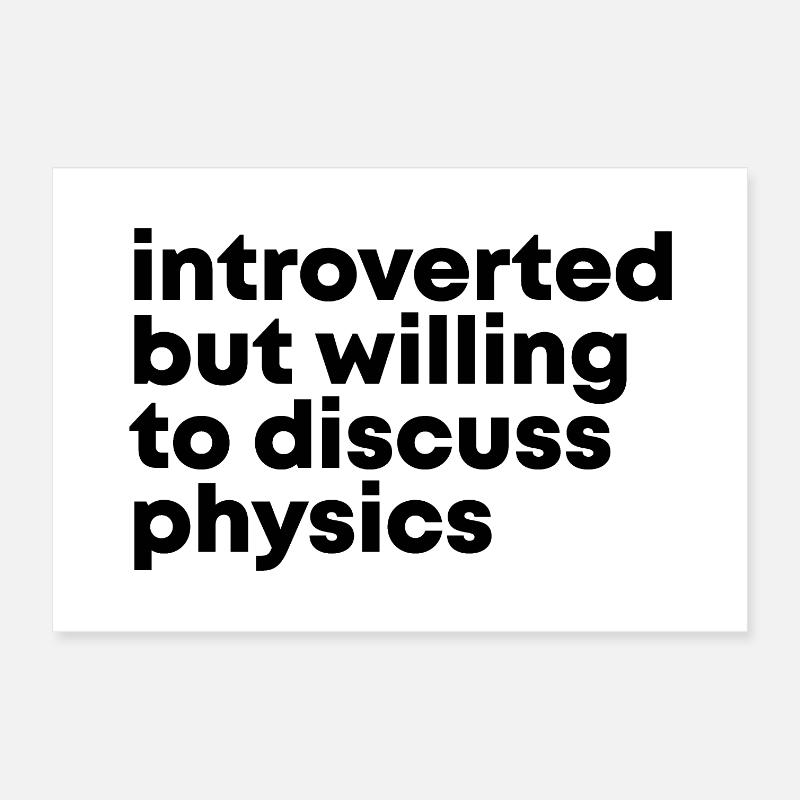 Physics Poster 12" x 8" (30x20 cm)