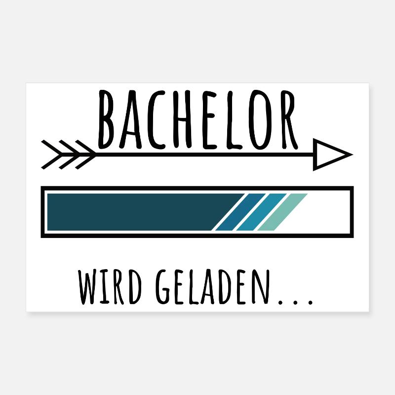 Bachelor Ausbildung Personalisierter Beruf Jungs Poster 30x20 cm