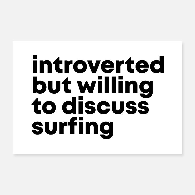 Surf Poster 12" x 8" (30x20 cm)