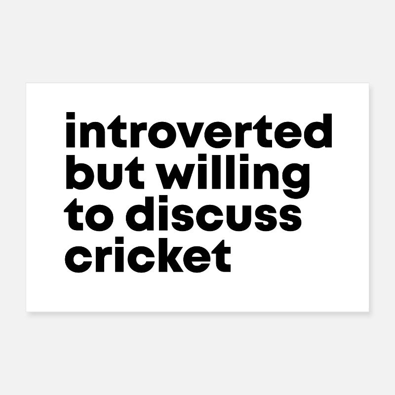 Kricket Poster 30x20 cm