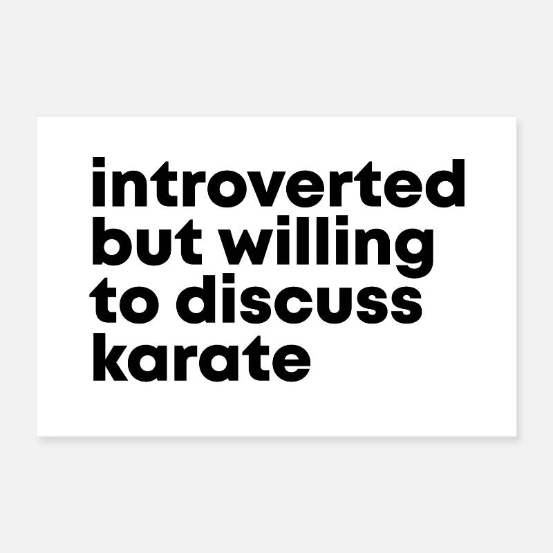 Karate Poster 30x20 cm