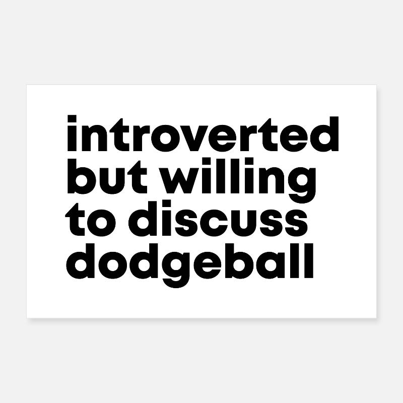 Dodgeball Poster 12" x 8" (30x20 cm)