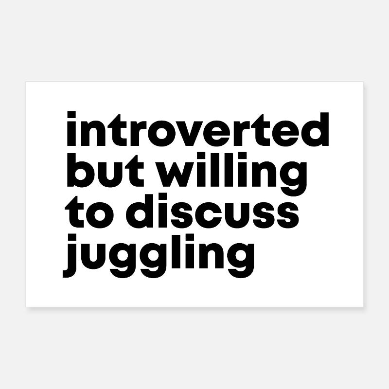 Jonglage Poster 30x20 cm