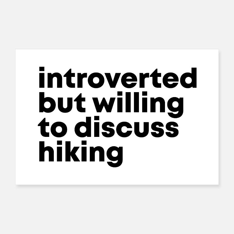 Hike Poster 12" x 8" (30x20 cm)