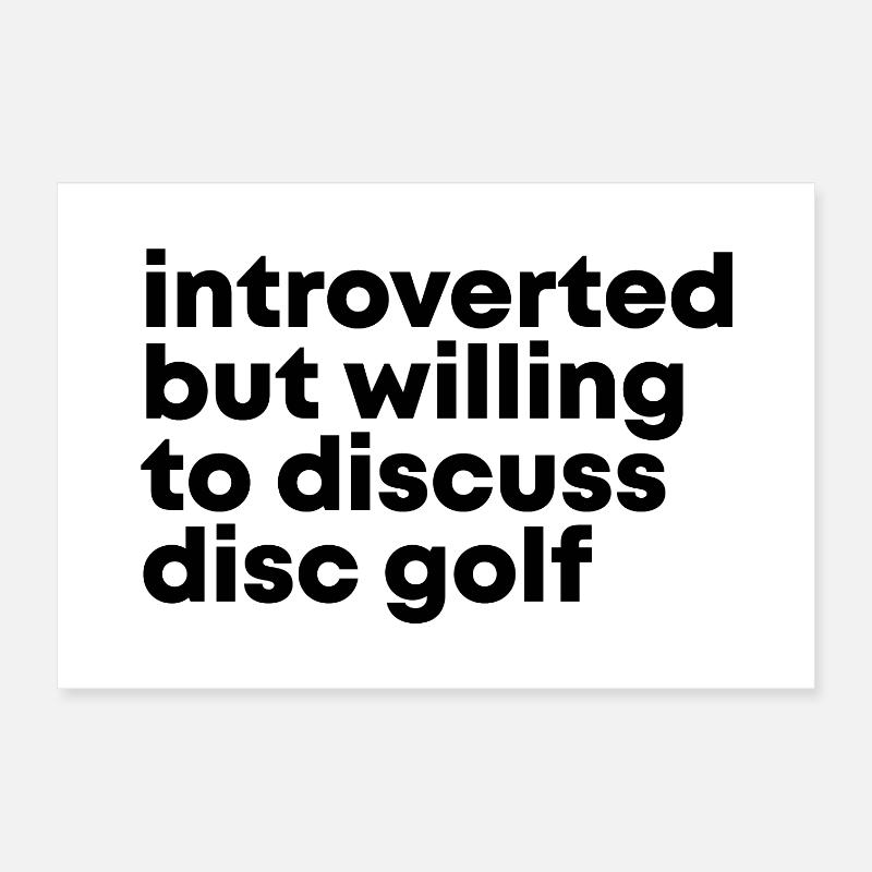 Disc Golf Poster 12" x 8" (30x20 cm)