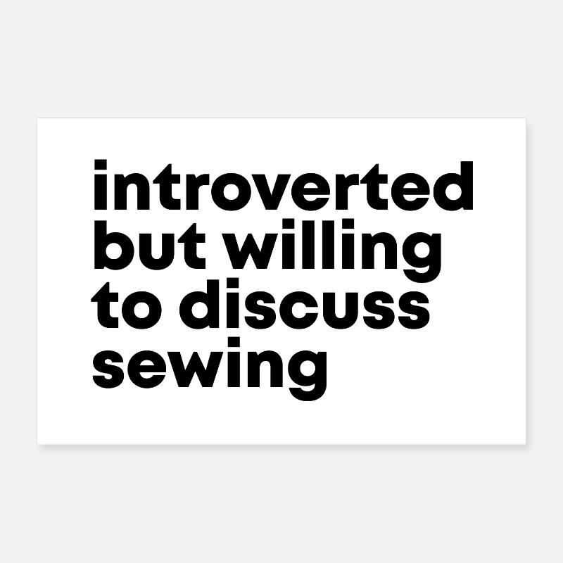 Sewing Poster 12" x 8" (30x20 cm)