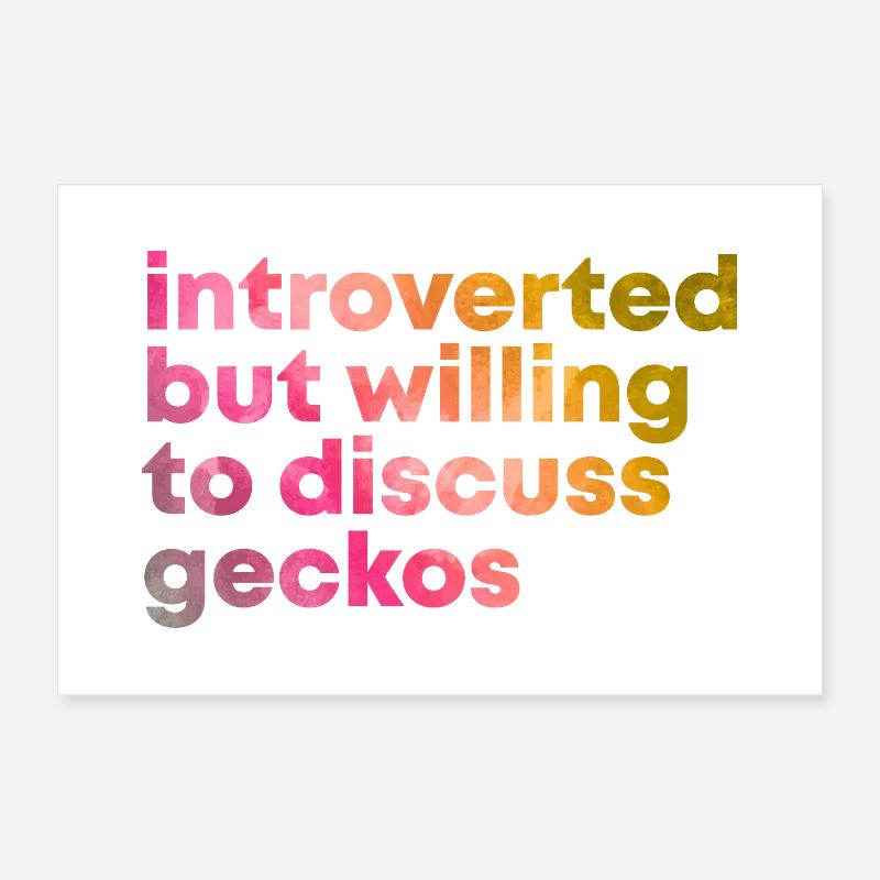 Gecko Poster 30x20 cm