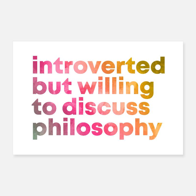 Philosophy Poster 12" x 8" (30x20 cm)