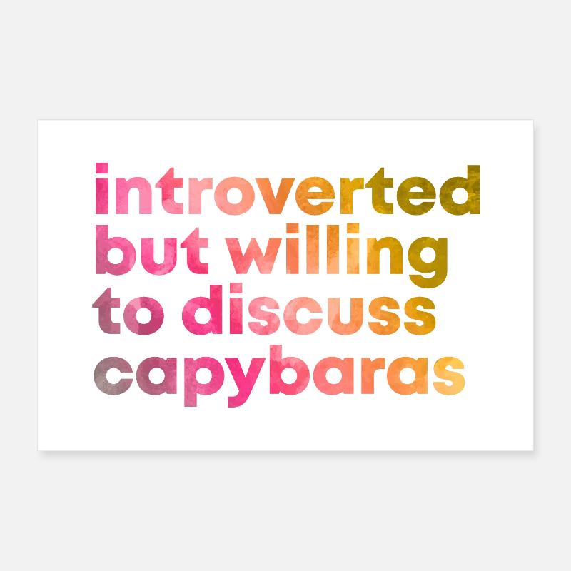 Capybara Poster 30x20 cm