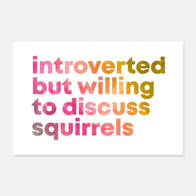 Squirrel Poster 12" x 8" (30x20 cm)