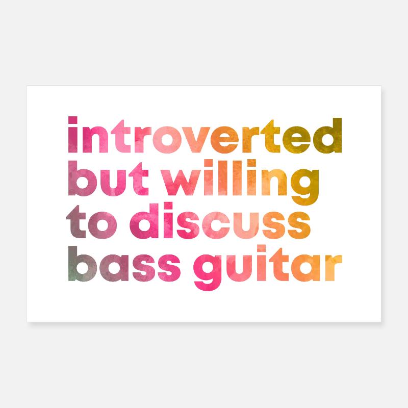 guitare basse Poster 30 x 20 cm