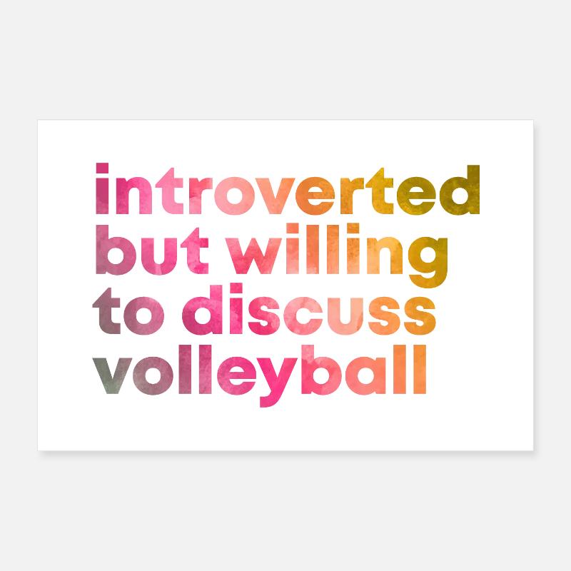 Volleyball Poster 12" x 8" (30x20 cm)