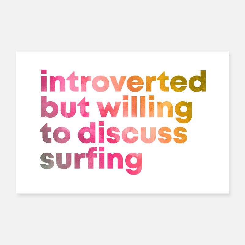 Surf Poster 12" x 8" (30x20 cm)