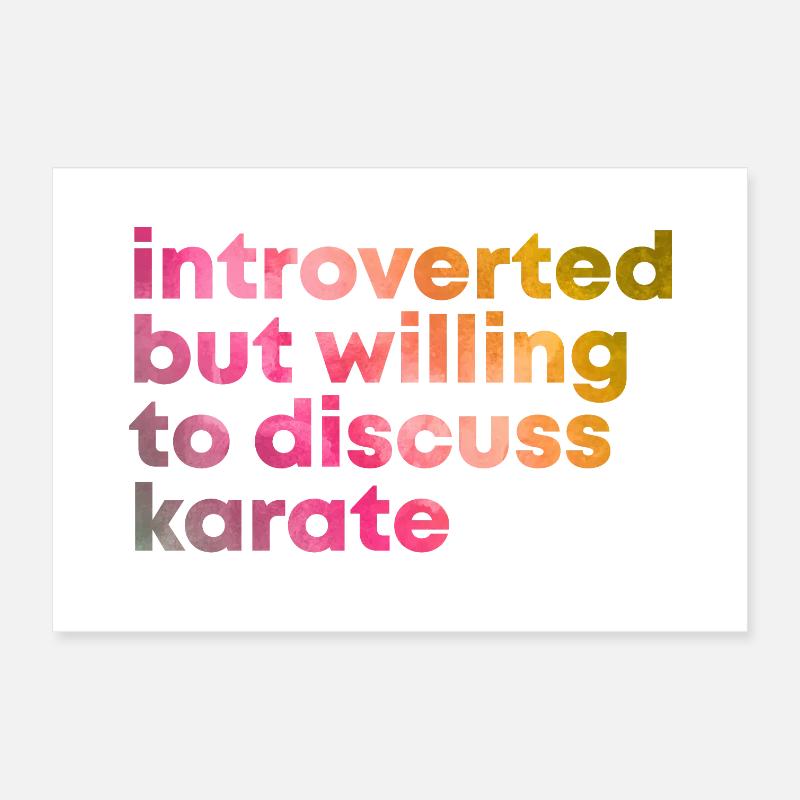 Karate Poster 30x20 cm