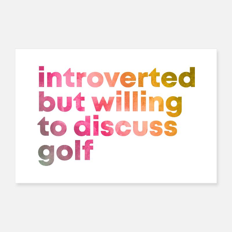 Golf Poster 30x20 cm