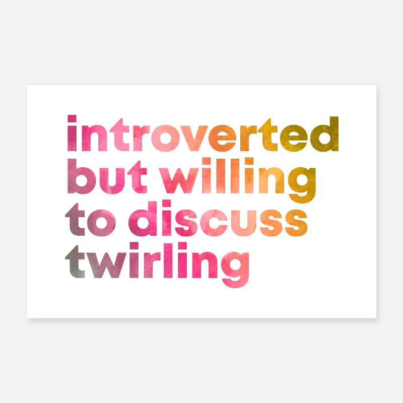 Twirling Poster 12" x 8" (30x20 cm)