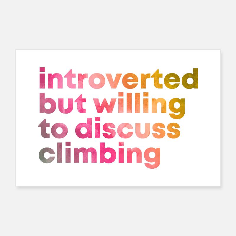 Klettern Poster 30x20 cm