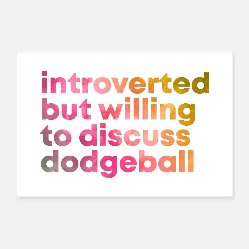 Dodgeball Poster 12" x 8" (30x20 cm)