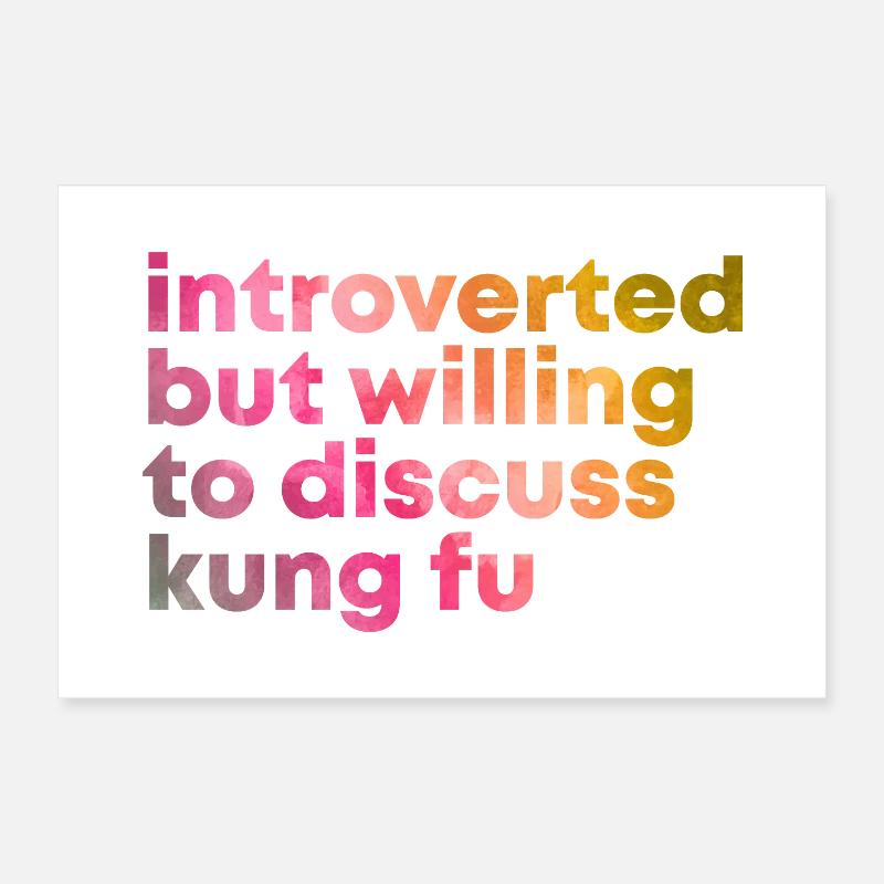 Kung Fu Poster 12" x 8" (30x20 cm)