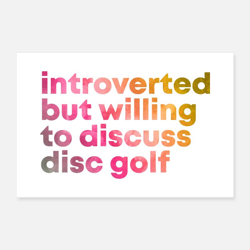 Disc Golf Poster 12" x 8" (30x20 cm)