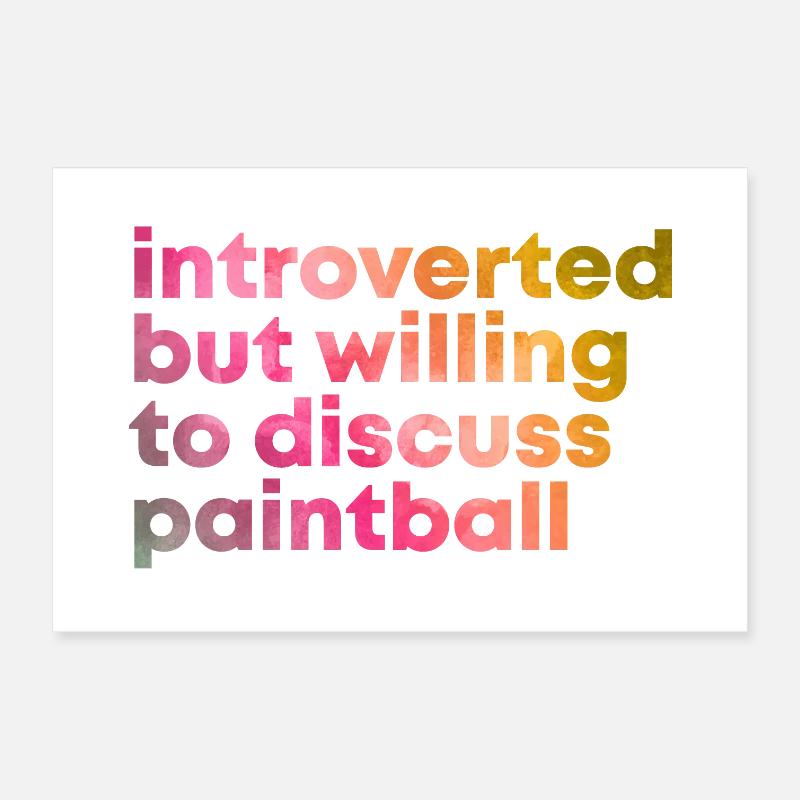 Paintball Poster 30x20 cm